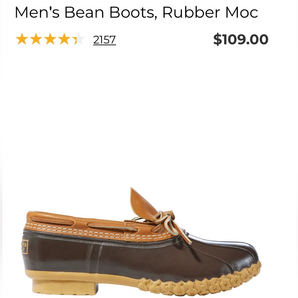 LL Bean Rubber Mocs
